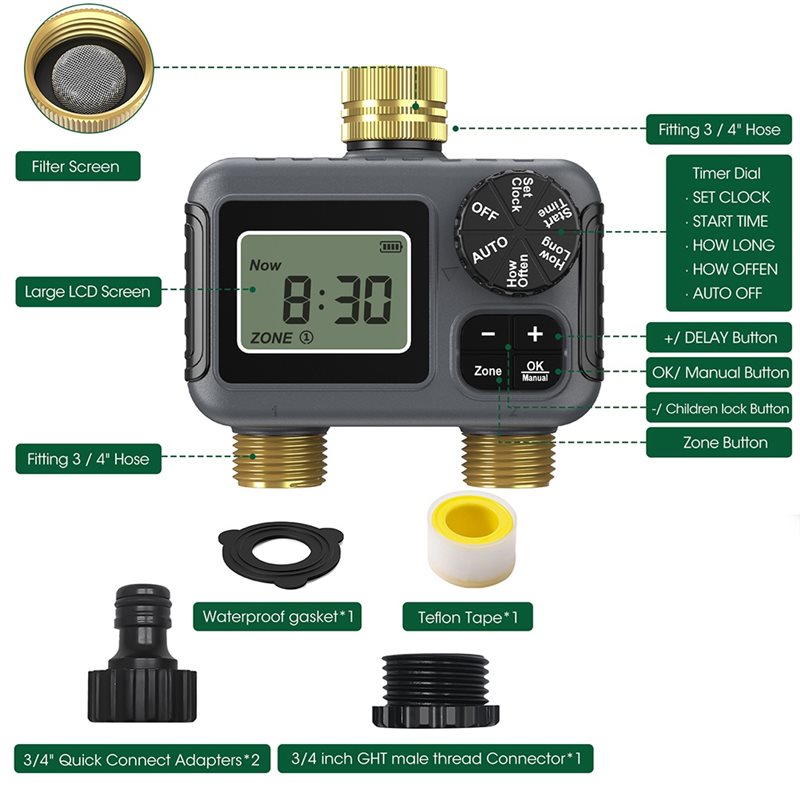 AY14 - Minuteur d'irrigation a - Smart Garden Watering System avis et prix